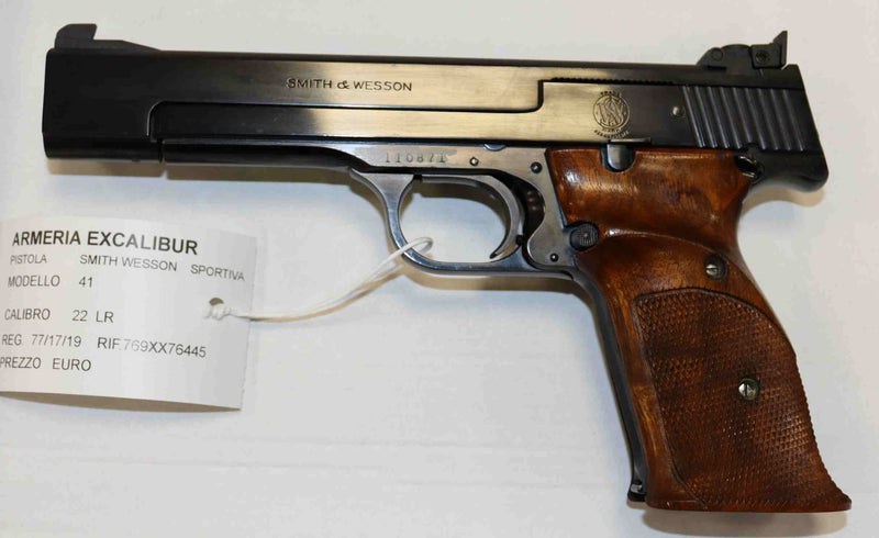 Pistola Smith & Wesson  Modello 41 Calibro 22 LR Sportiva