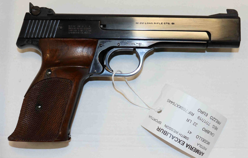 Pistola Smith & Wesson  Modello 41 Calibro 22 LR Sportiva