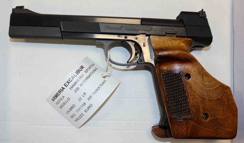 Pistola Hammerli Modello 208 International Calibro 22 LR Sportiva