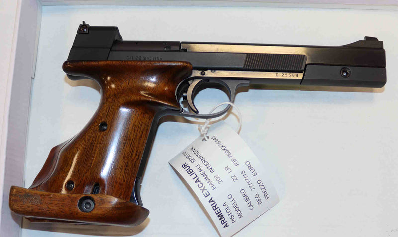 Pistola Hammerli Modello 208 International Calibro 22 LR Sportiva