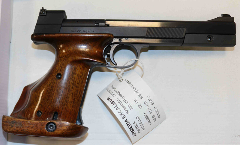 Pistola Hammerli Modello 208 International Calibro 22 LR Sportiva