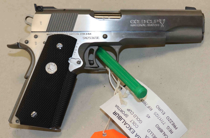 Pistola Colt Modello Gold Cup Inox Calibro 45HP Sportiva
