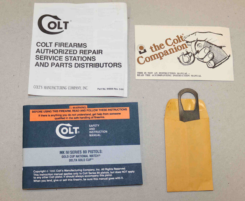 Pistola Colt Modello Gold Cup Inox Calibro 45HP Sportiva