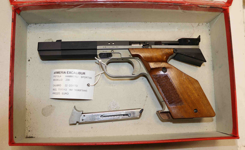 Pistola Hammerli Modello 230 Calibro 22 Corto Sportiva