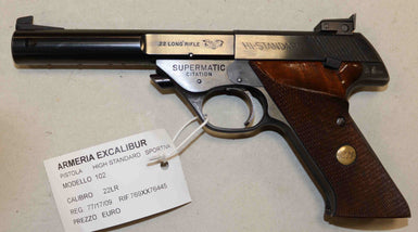 Pistola High Standard Modello 102 Calibro 22 LR Sportiva