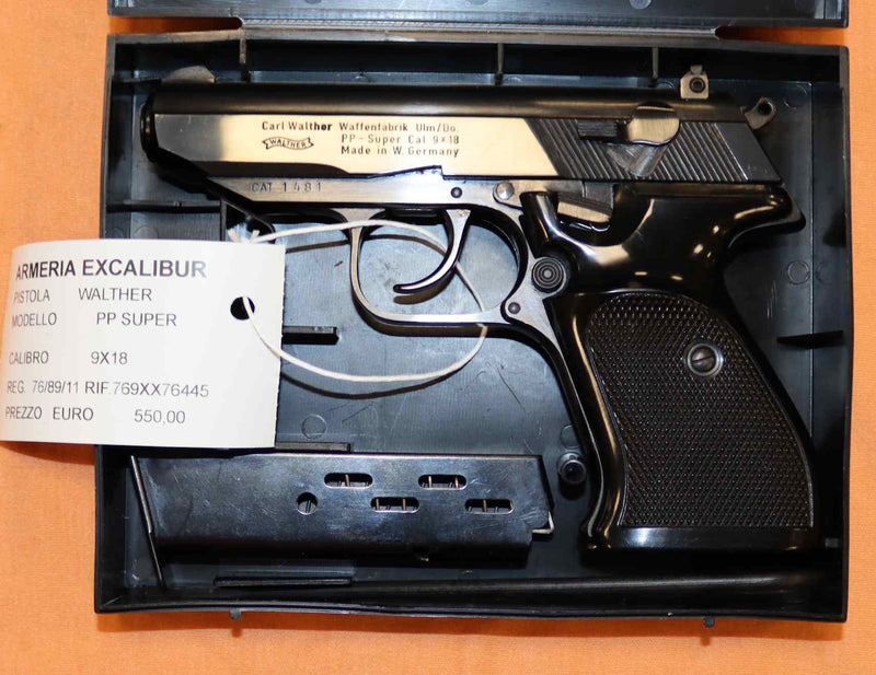 Pistola Walther Modello PP Super Calibro 9X18