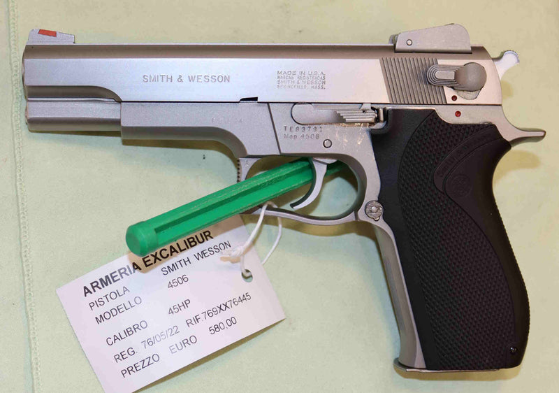 Pistola Smith & Wesson Modello 4506 Calibro 45 HP