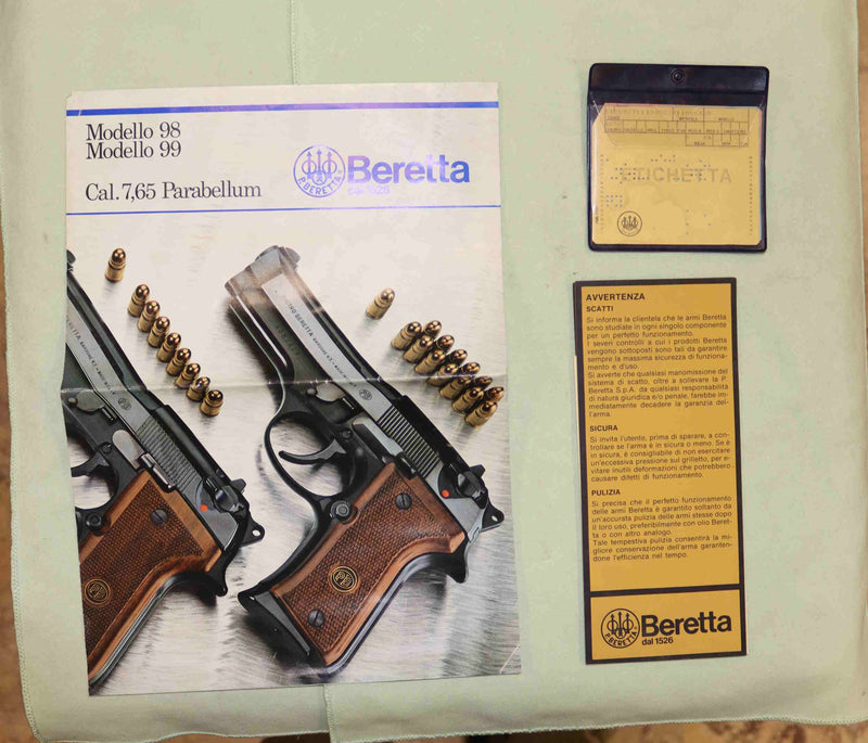 Pistola Beretta Modello 98 Compact Calibro 7.65 Para
