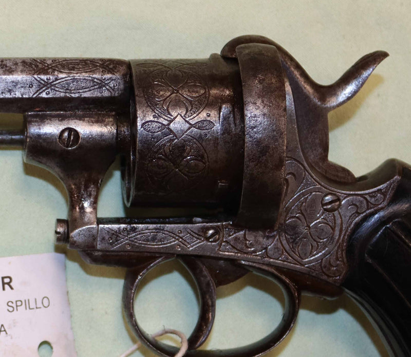 Revolver a Spillo Artigianale Belga Calibro .450