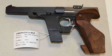 Pistola Walther Modello GSP Calibro 32WC Sportiva