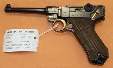 Pistola Jager Luger Modello P08 Calibro 7.65 Para